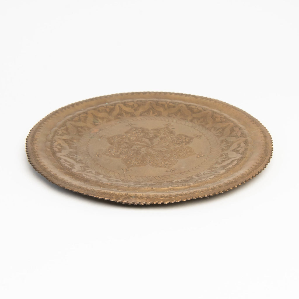 Plaque en laiton vintage