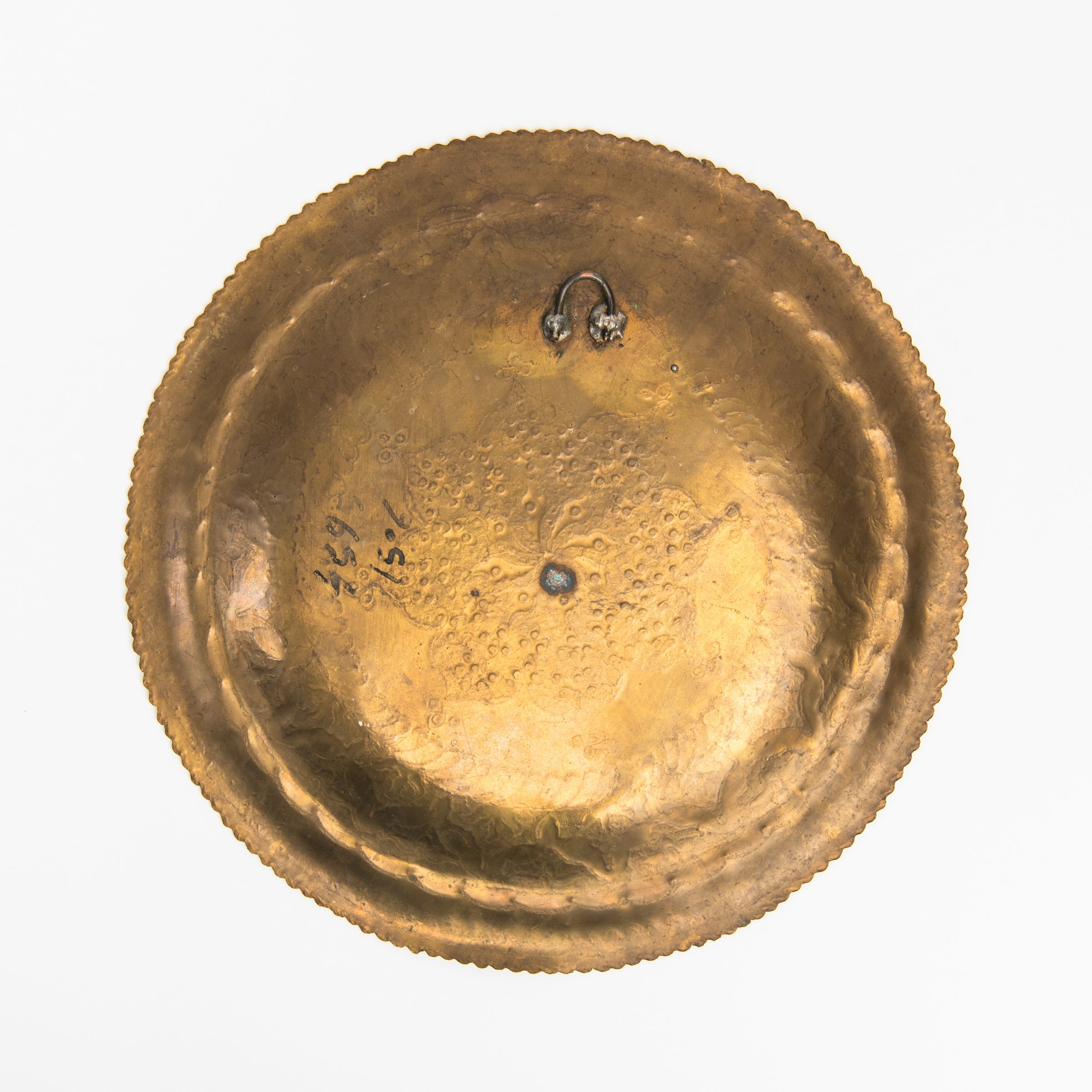 Plaque en laiton vintage