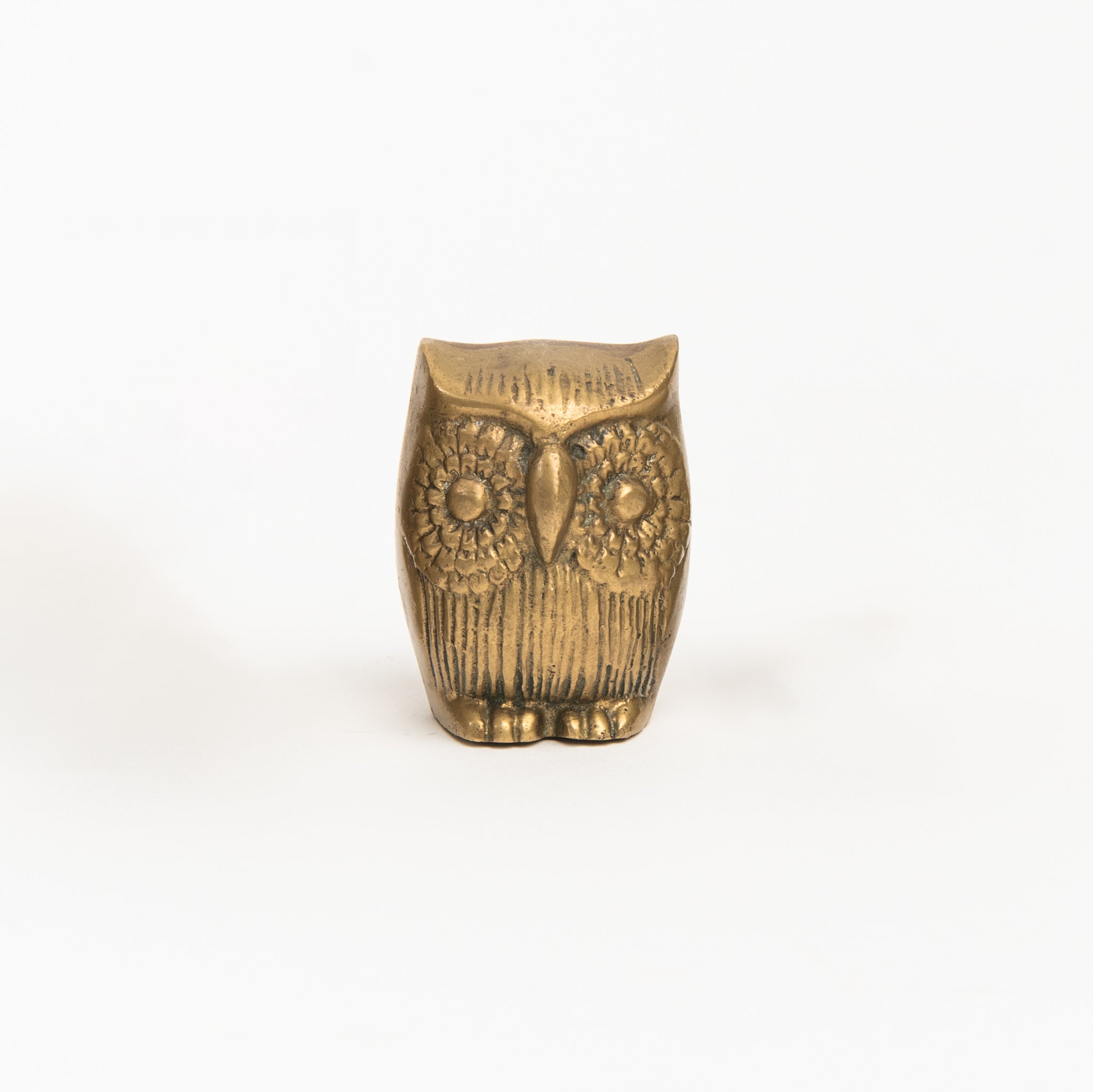 Hibou en laiton vintage