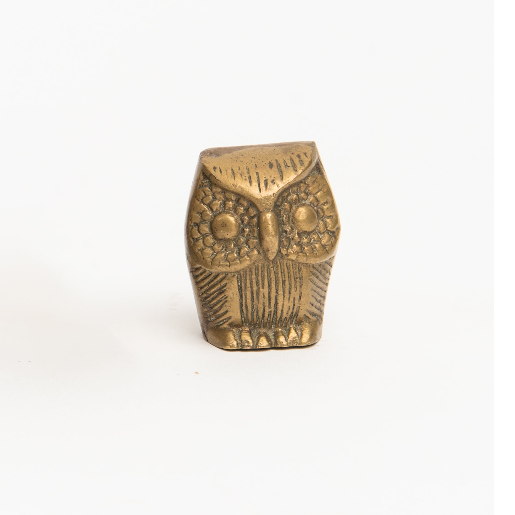 Hibou en laiton vintage