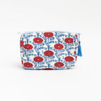 Trousse de toilette à motif coquelicot
