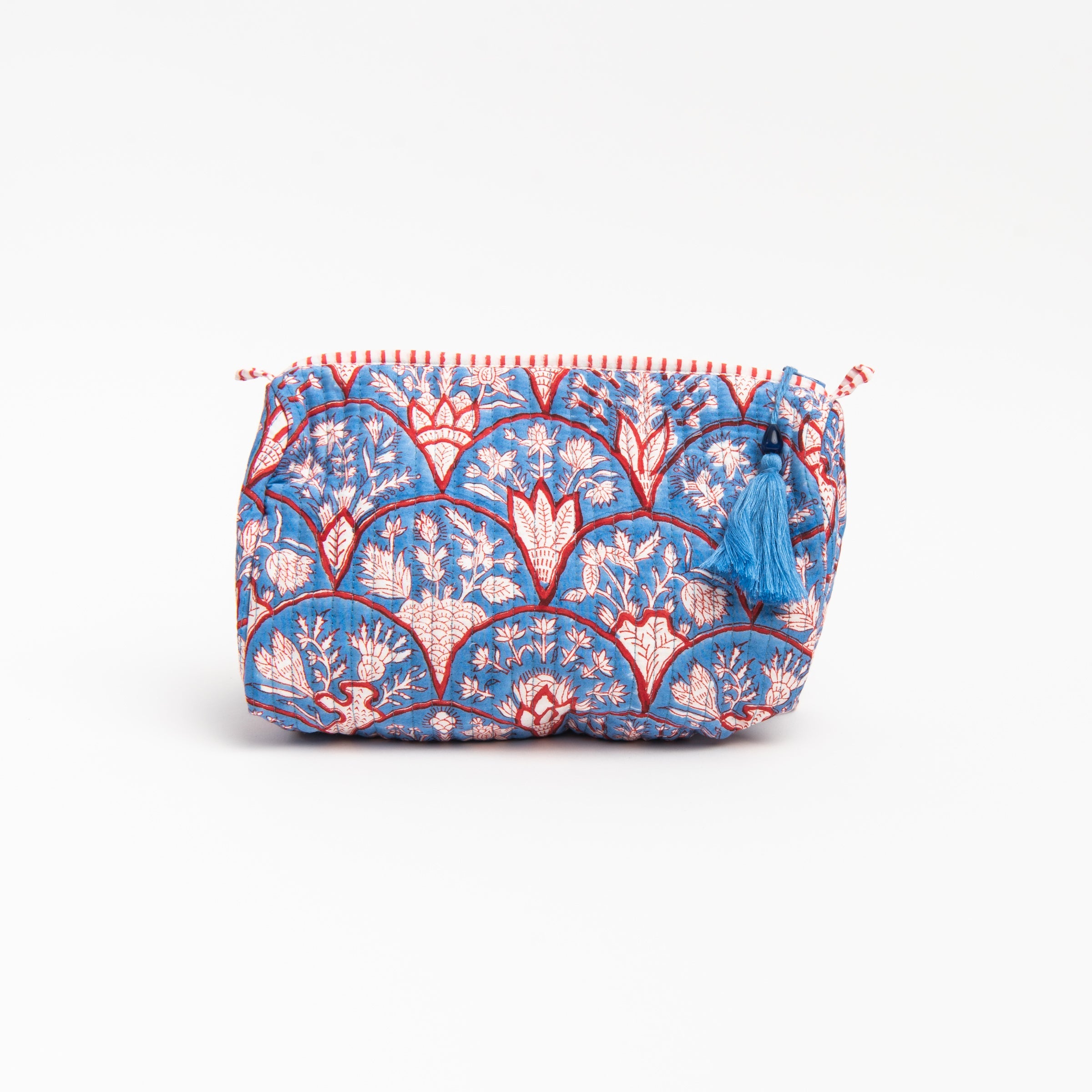 Trousse de toilette à imprimé bleuet