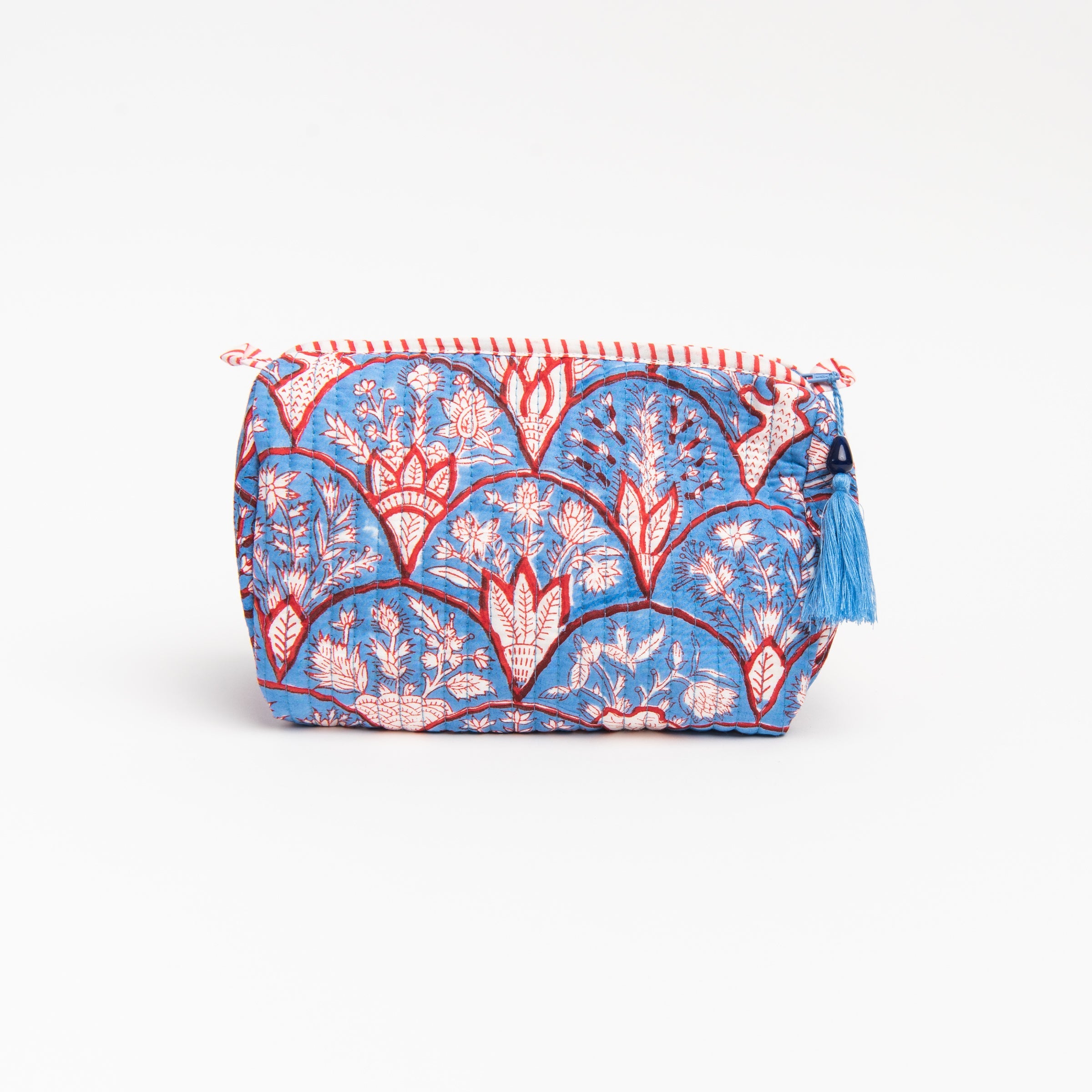 Trousse de toilette à imprimé bleuet