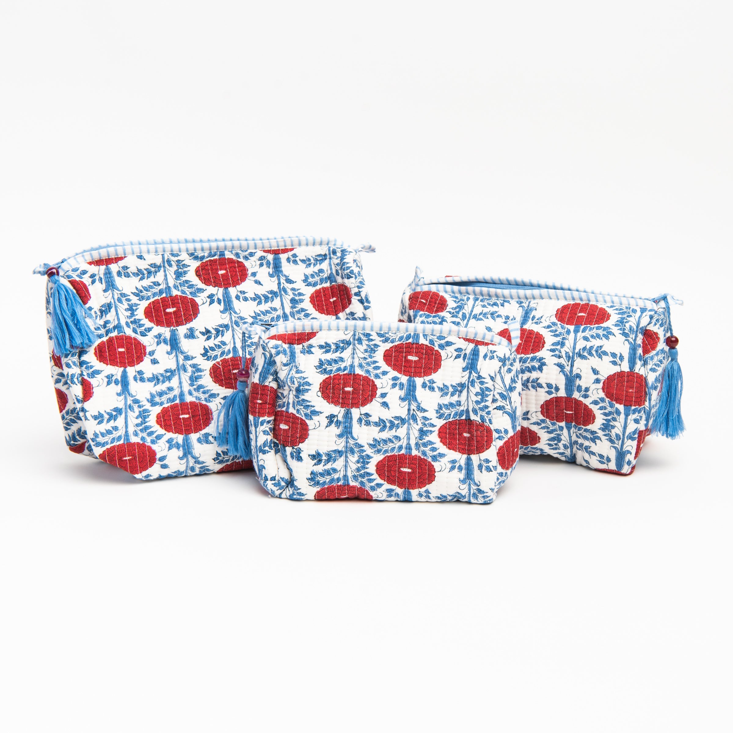 Trousse de toilette à motif coquelicot