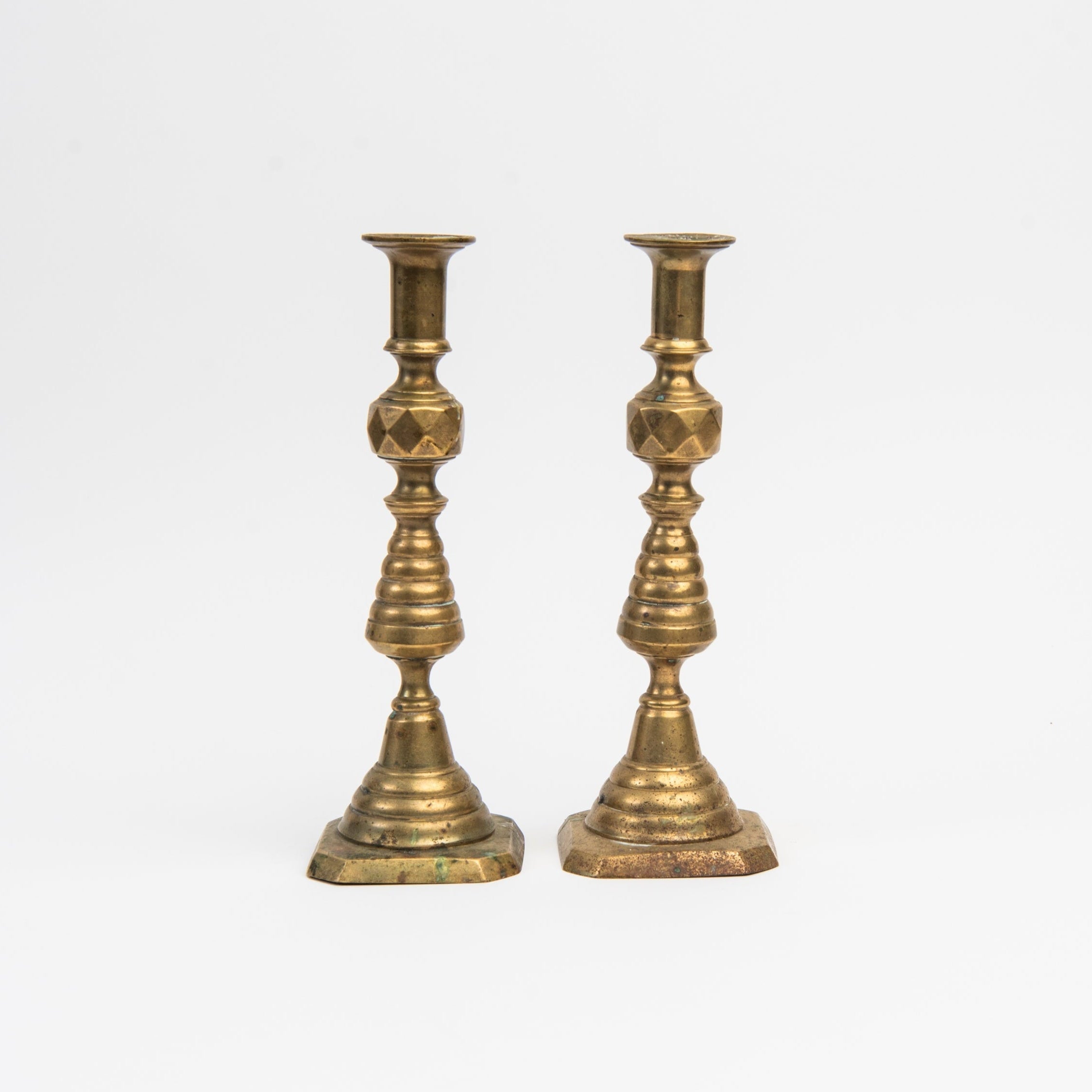 Chandeliers géométriques vintage en laiton