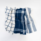 Torchons de cuisine bleu marine, lot de trois