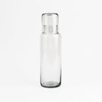 Carafe en verre recyclé avec verre à boire