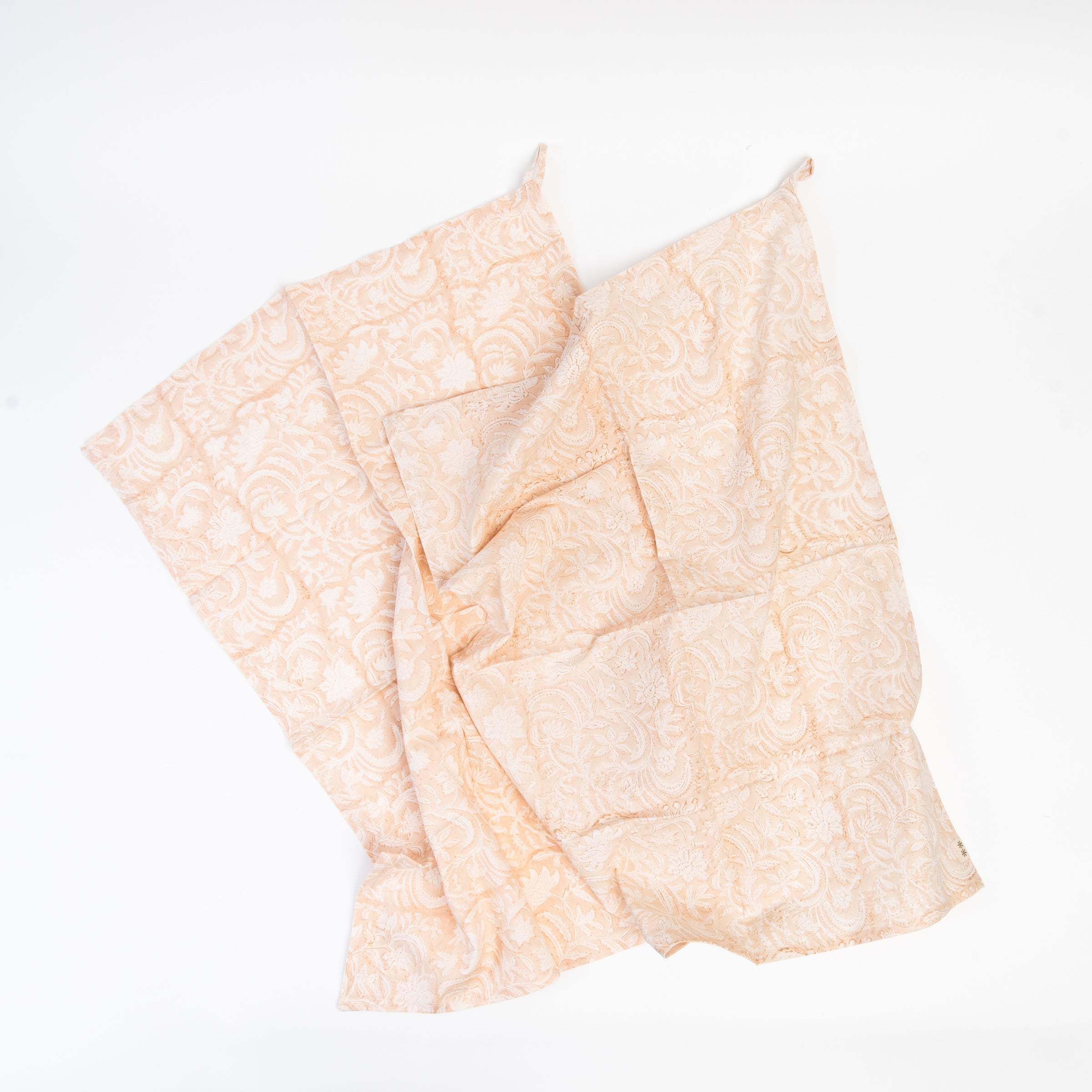 Torchons à motifs clémentine, lot de 2