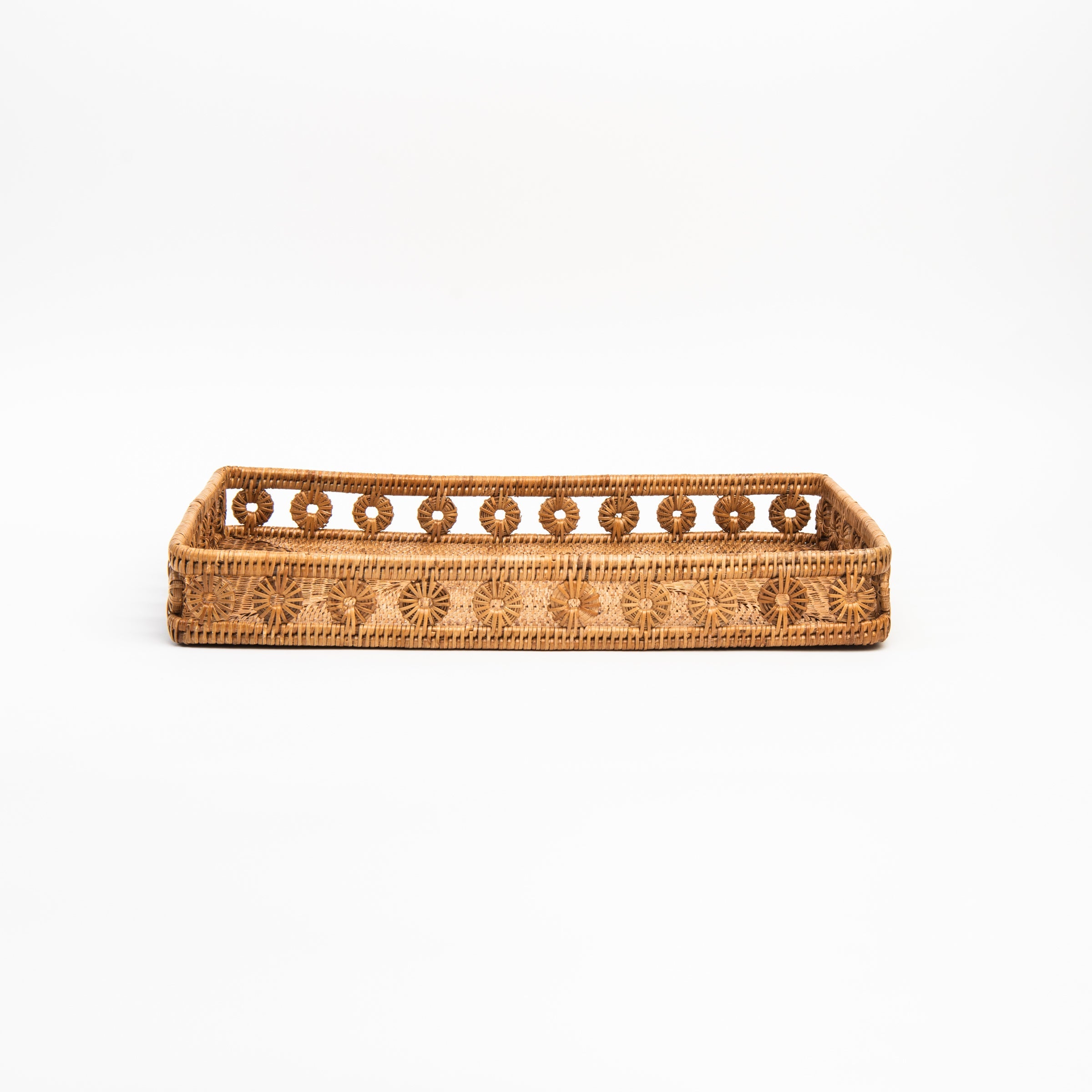 Plateau rectangulaire en rotin Ingrid