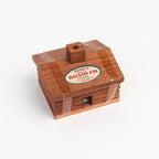 Porte-encens en forme de cabane en rondins de Paine