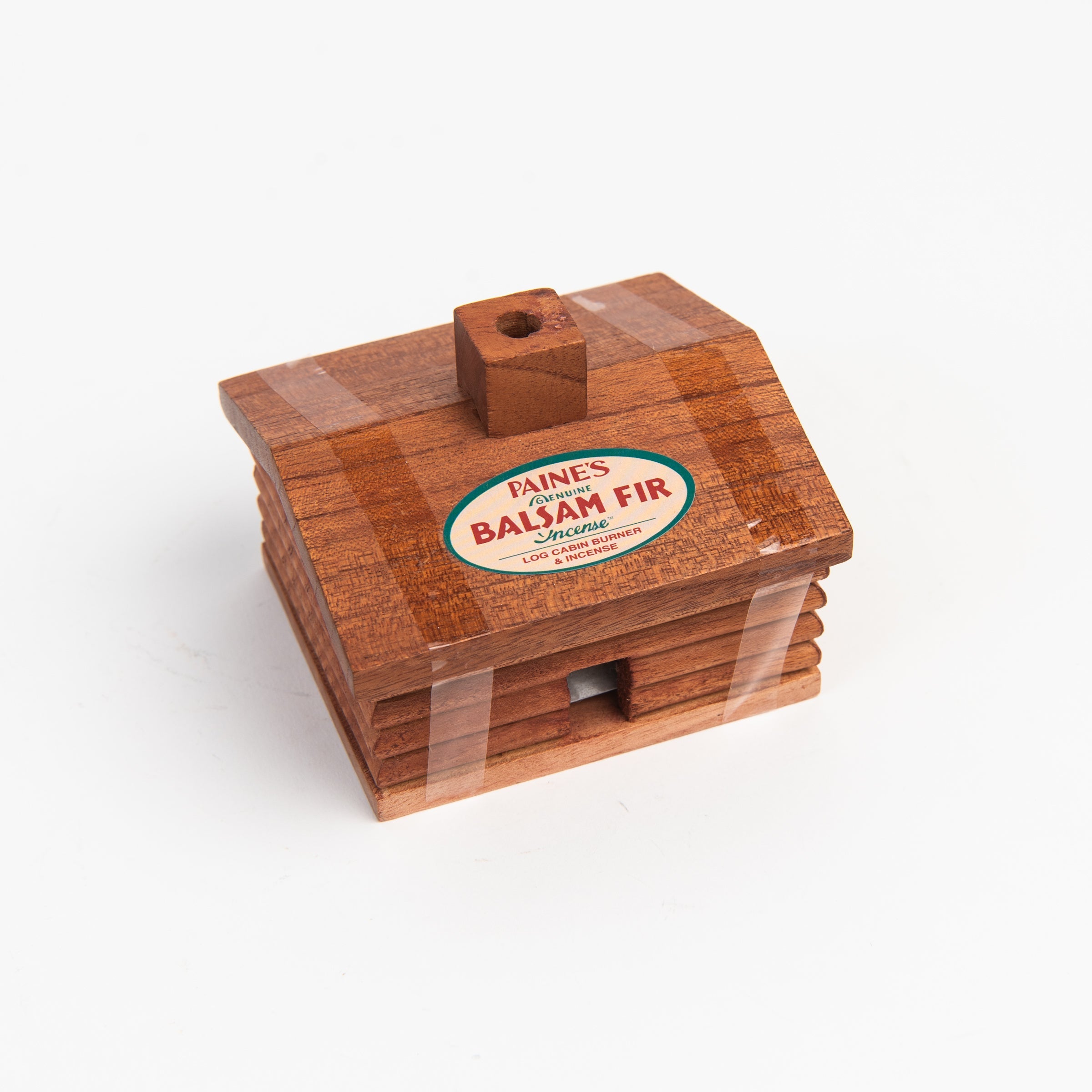 Porte-encens en forme de cabane en rondins de Paine