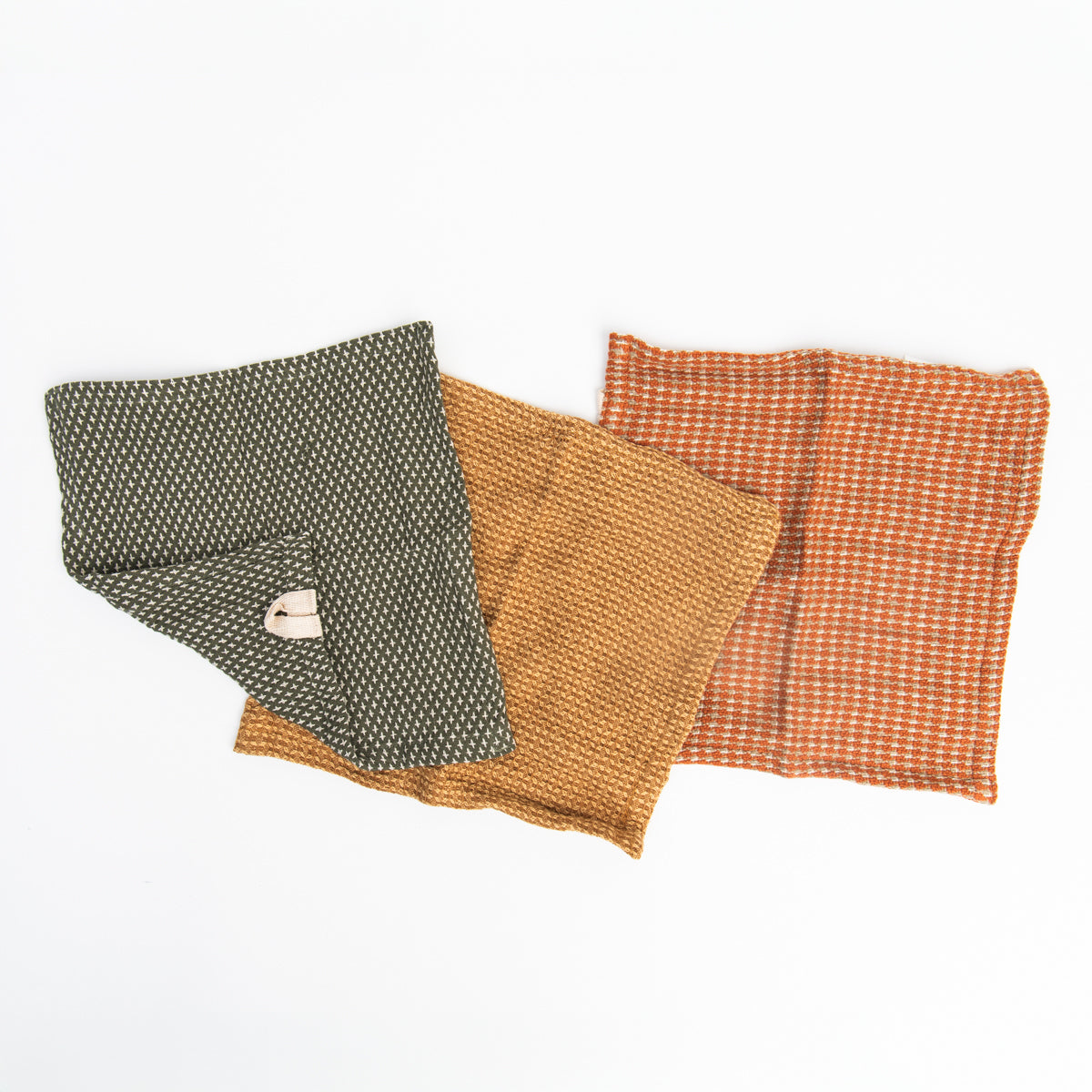 Torchons en coton dobby, lot de 3