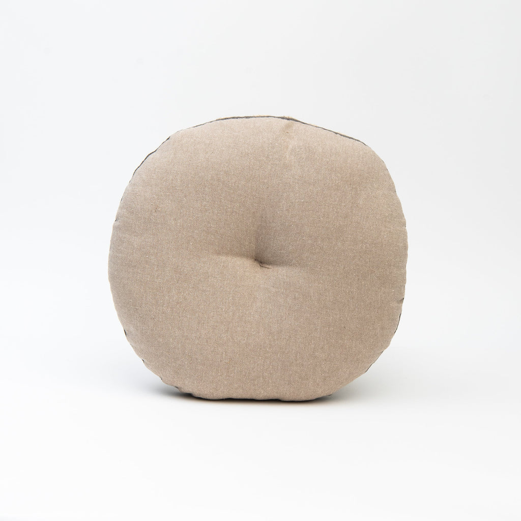 Coussin rond Wildflower couleur anthracite