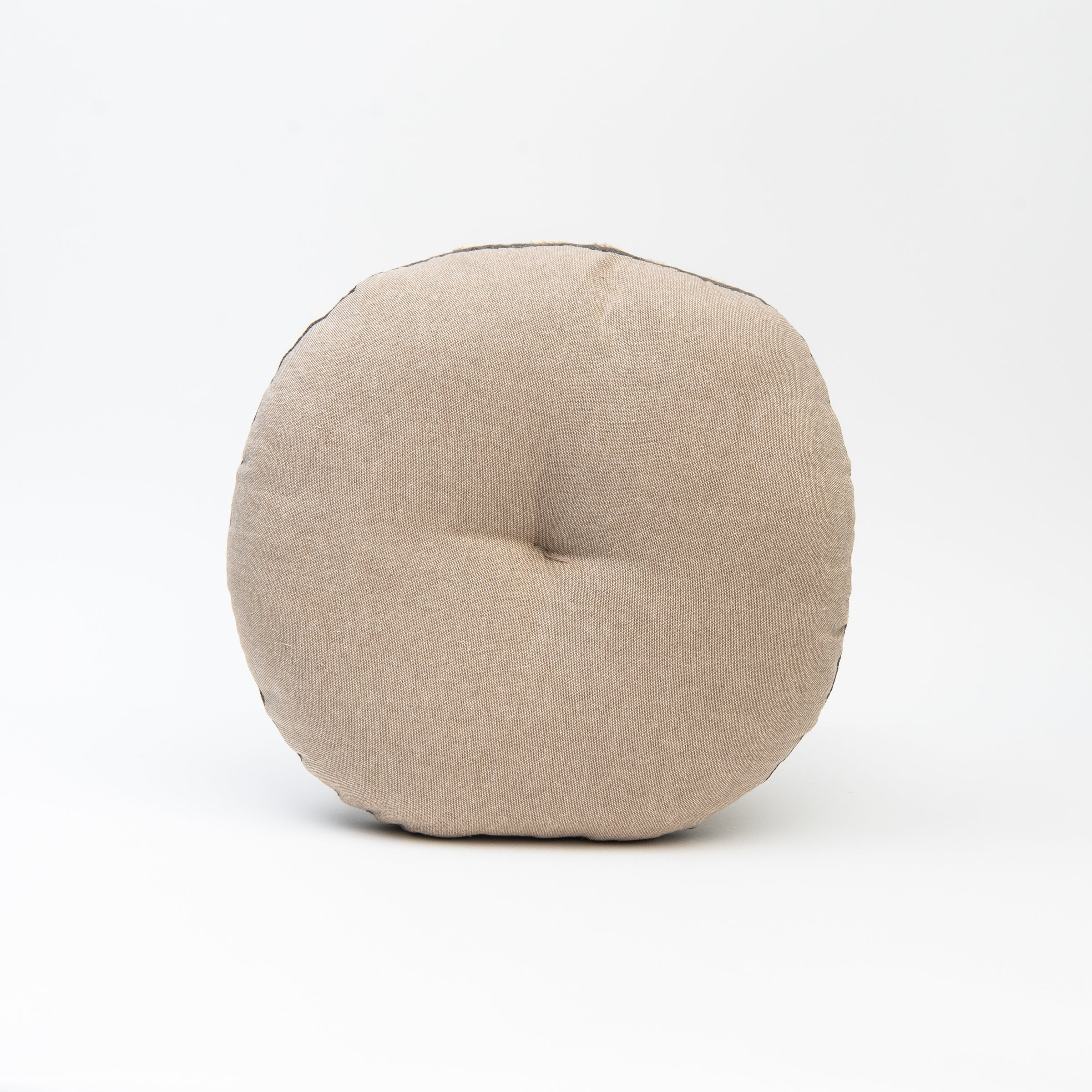 Coussin rond Wildflower couleur anthracite