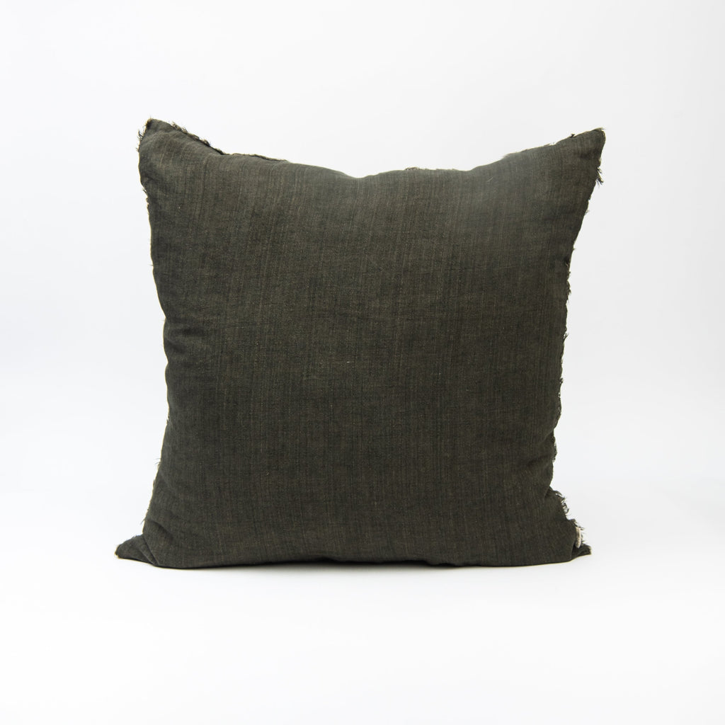 Coussin carré Lina Linen 24 couleur avocat