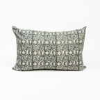 Coussin imprimé Tulsi Block Print, motif Océan Profond, 40 x 60 cm