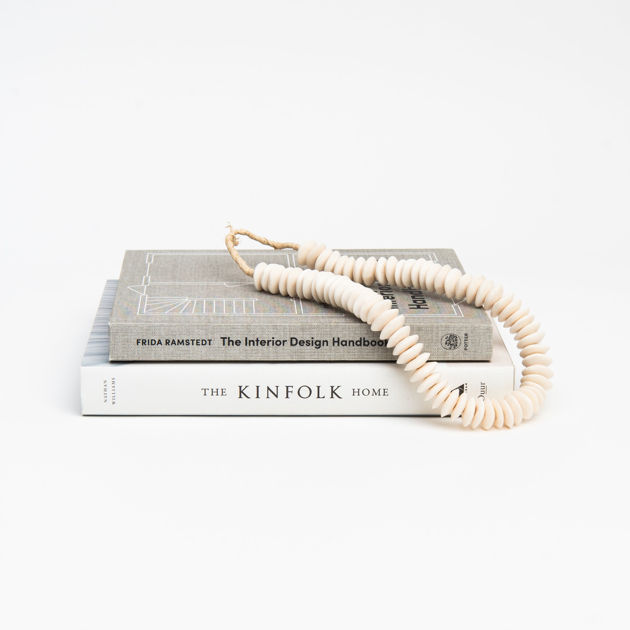 Perles en os blanc soucoupe