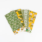 Serviettes de table artisanales du Vermont, couleur vert tendre