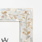 Cadre photo floral en nacre