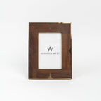 Cadre photo en bois et laiton