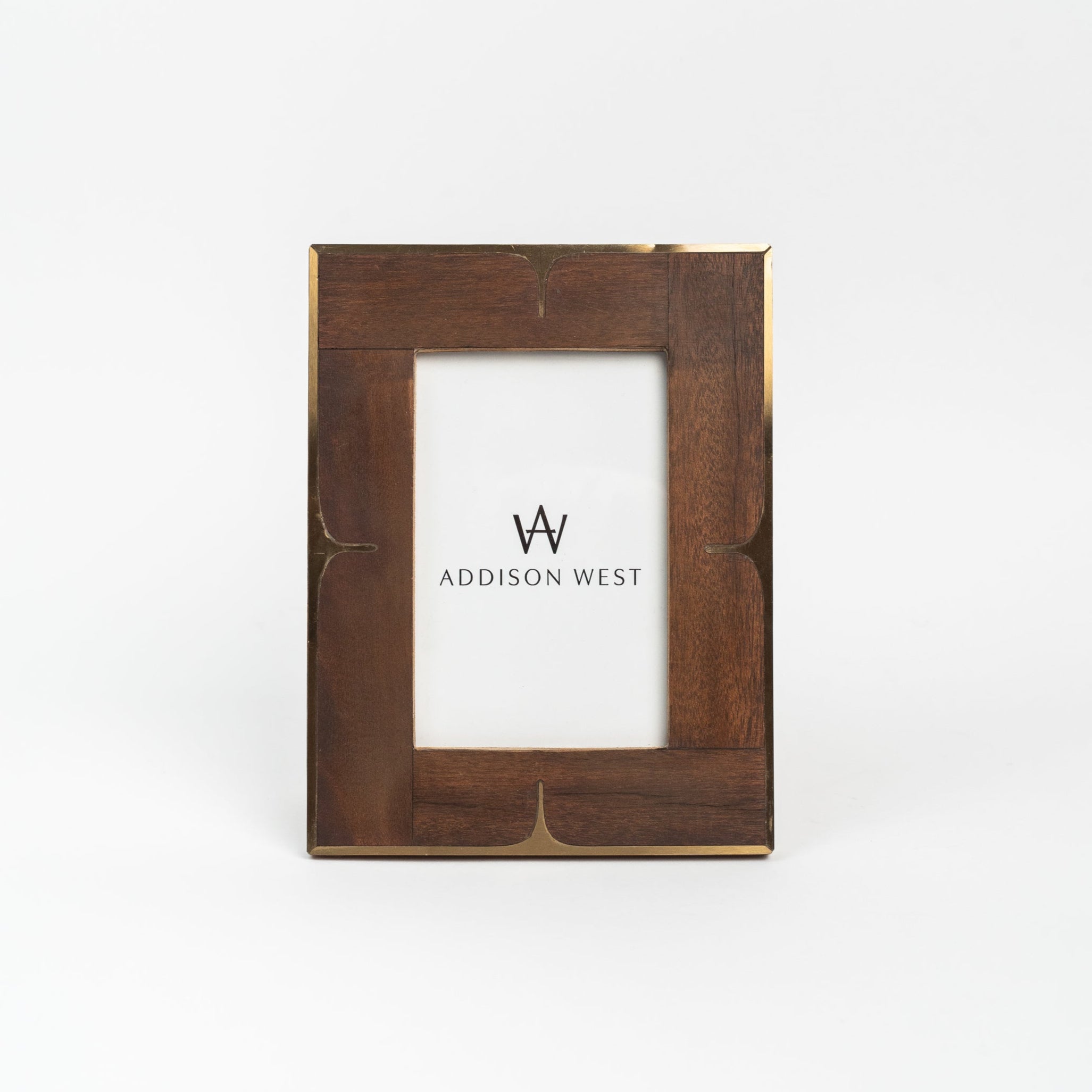 Cadre photo en bois et laiton