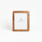 Cadre photo classique en bois et laiton