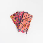 Serviettes artisanales du Vermont, couleur mangue rose