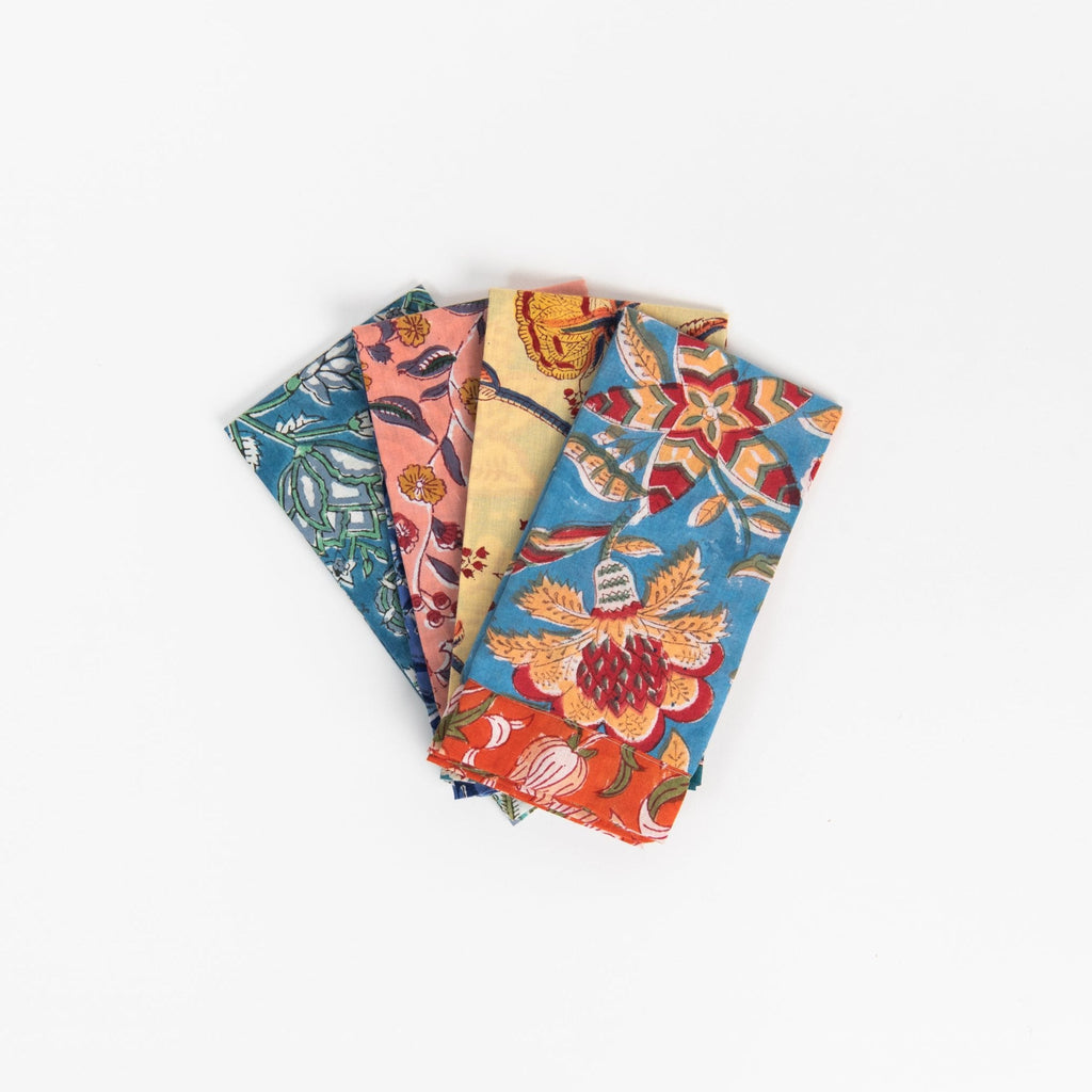 Serviettes artisanales du Vermont dans un jardin anglais