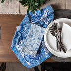 Serviettes de table artisanales du Vermont, couleur bleu ciel marin