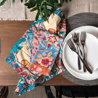 Serviettes artisanales du Vermont dans un jardin anglais