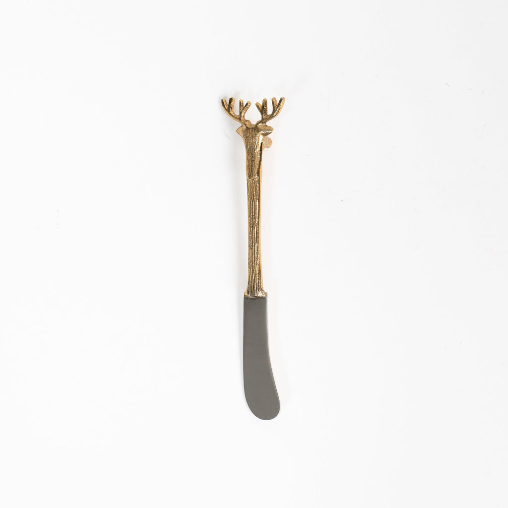 Couteau à fromage en tête de cerf