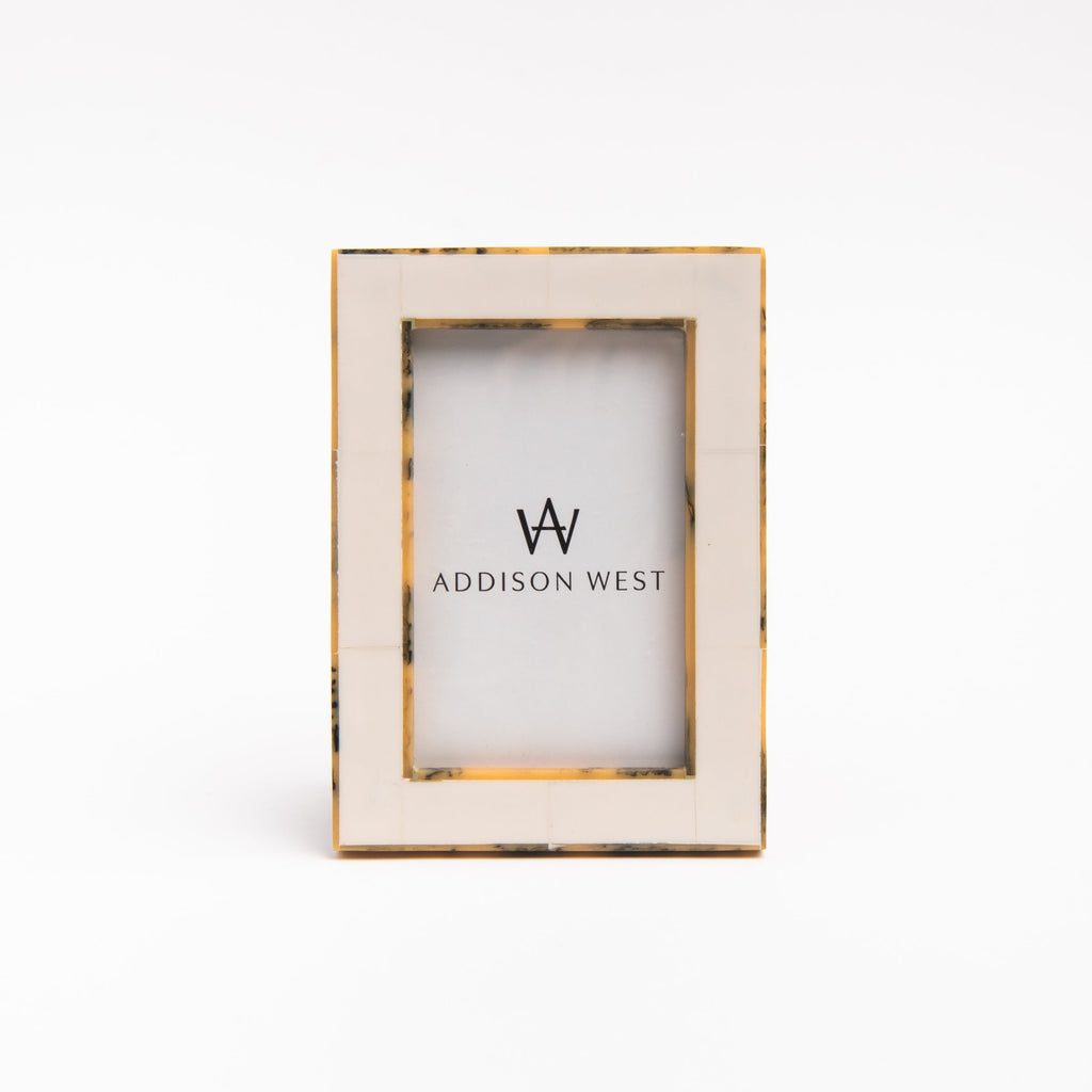 Cadre photo à bordure tortue blanche