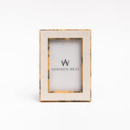 Cadre photo à bordure tortue blanche