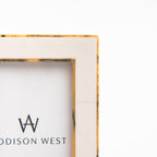 Cadre photo à bordure tortue blanche