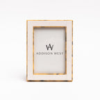 Cadre photo à bordure tortue blanche