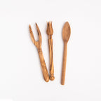 Fourchette à apéritif en bois d'olivier