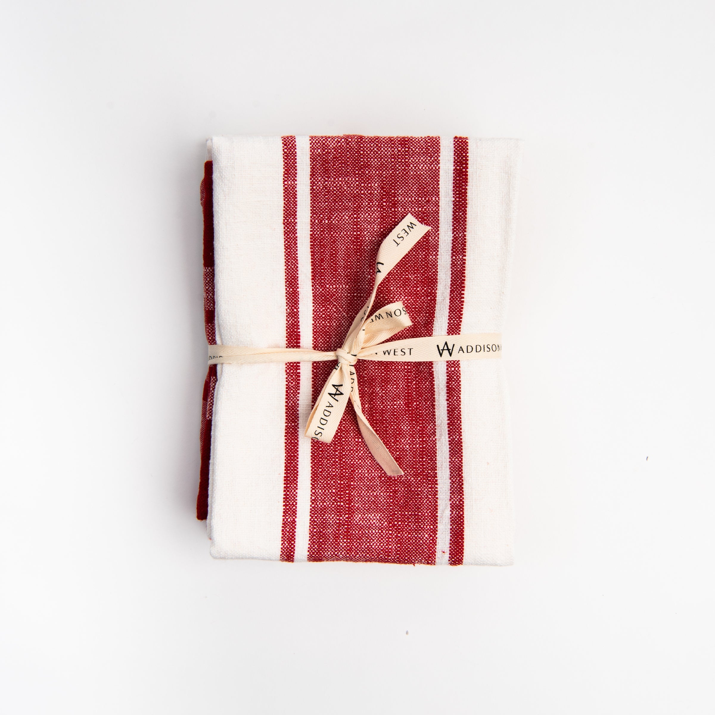 Torchons de cuisine rouges - Lot de trois