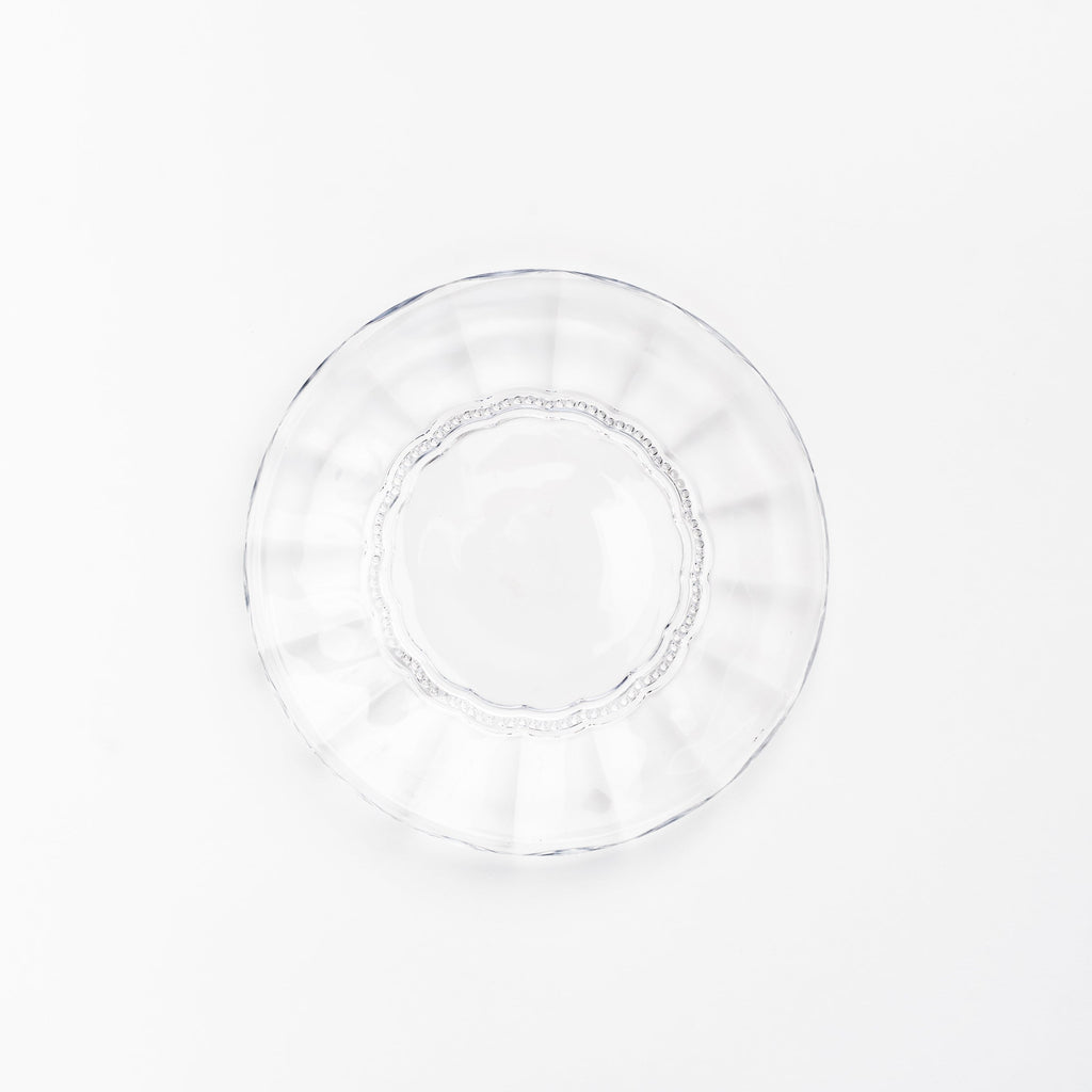 Assiette à hors-d'œuvre en verre pressé