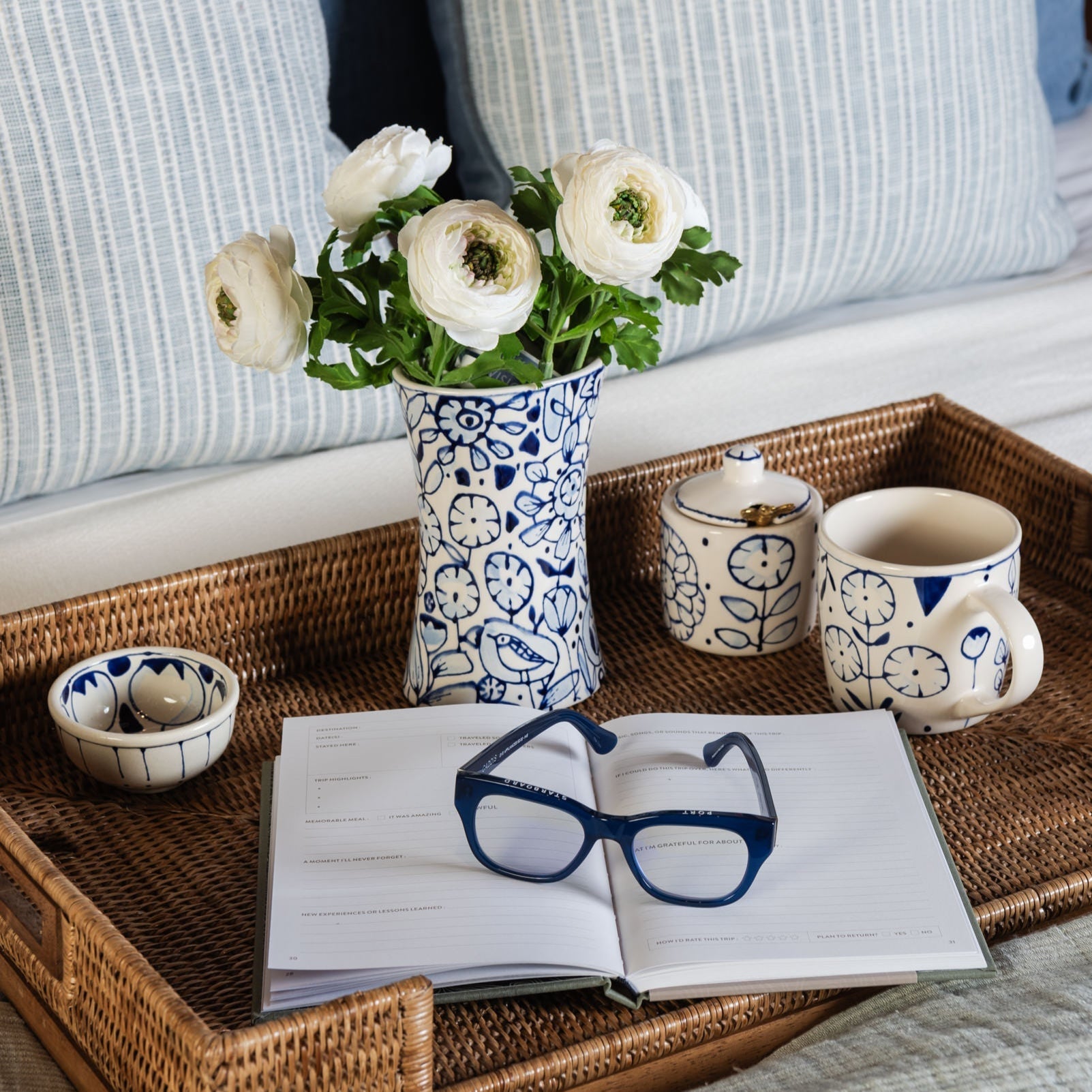 Sucrier Stéphanie Verdun bleu