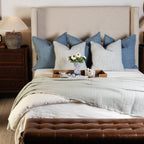 Coussin décoratif personnalisé en denim On Holiday