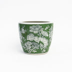 Cache-pot peint à la main style campagne - Grand