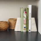 Serre-livres en marbre, lot de 2