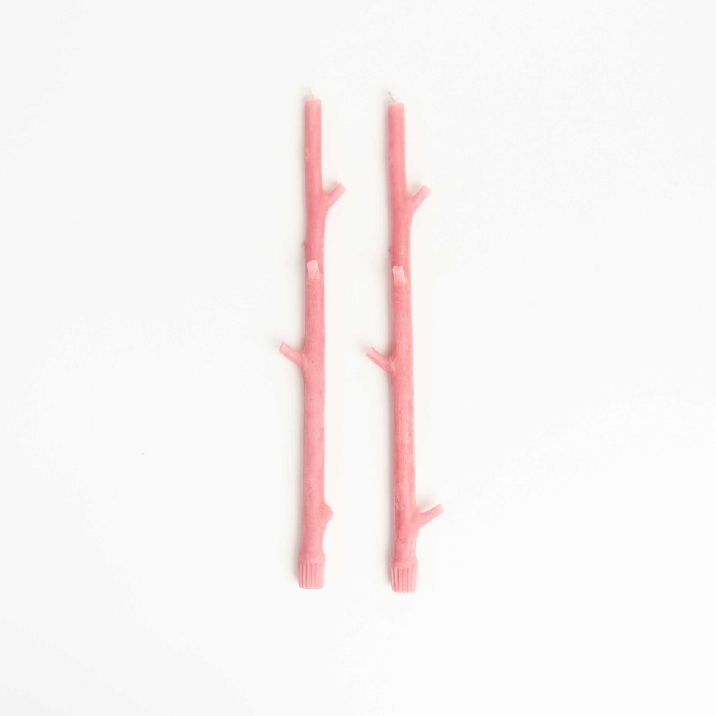 Paire de bougies Maple Stick couleur rose pastèque