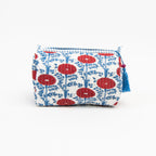 Trousse de toilette à motif coquelicot