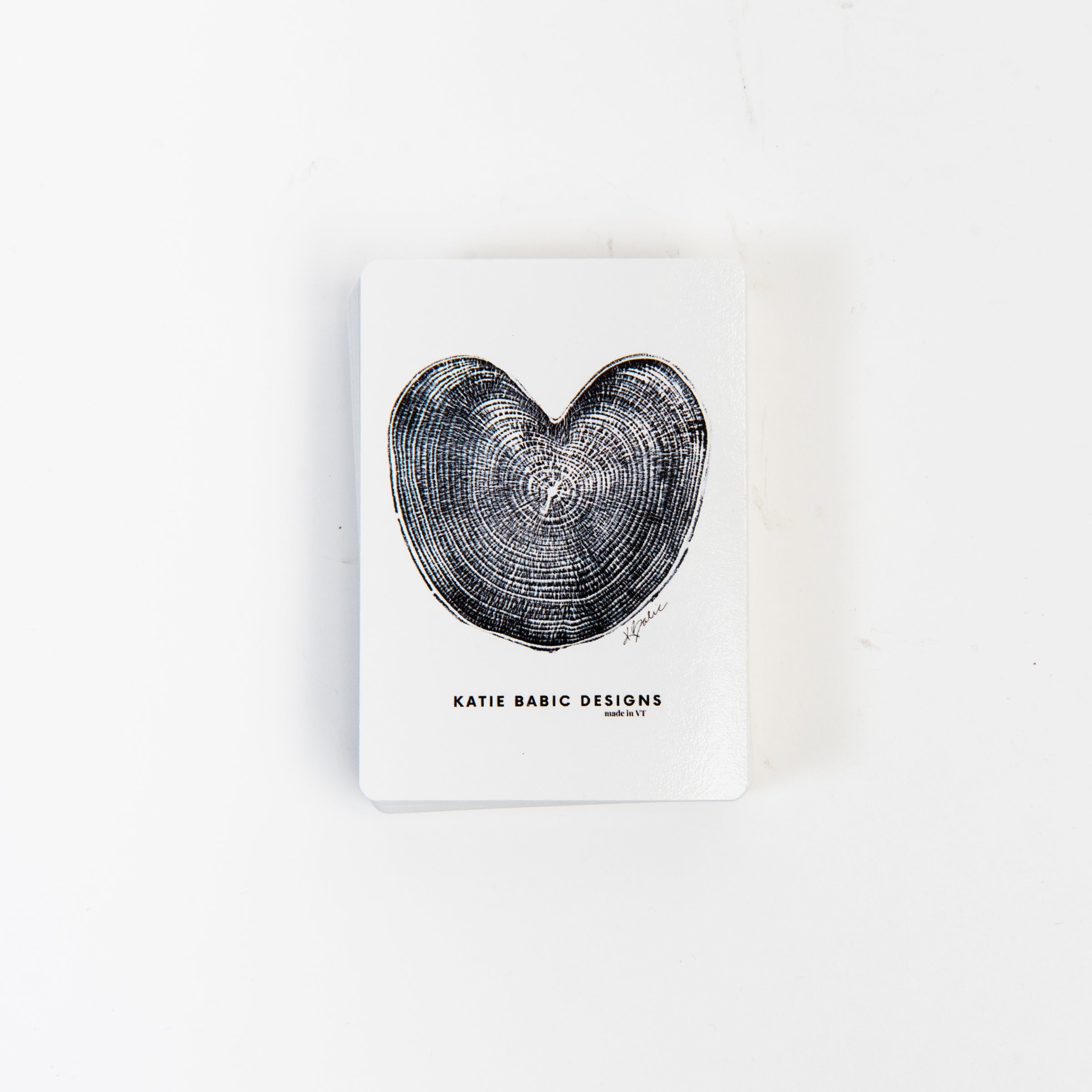 Cartes à jouer Katie Babic Heart