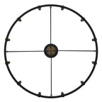 Lustre Acroma style ferme à 12 lumières, forme roue de chariot, 101,6 cm (40 po), homologué UL - Profondeur : 101,6 cm (40 po) ; Hauteur : 350 cm (138 po).