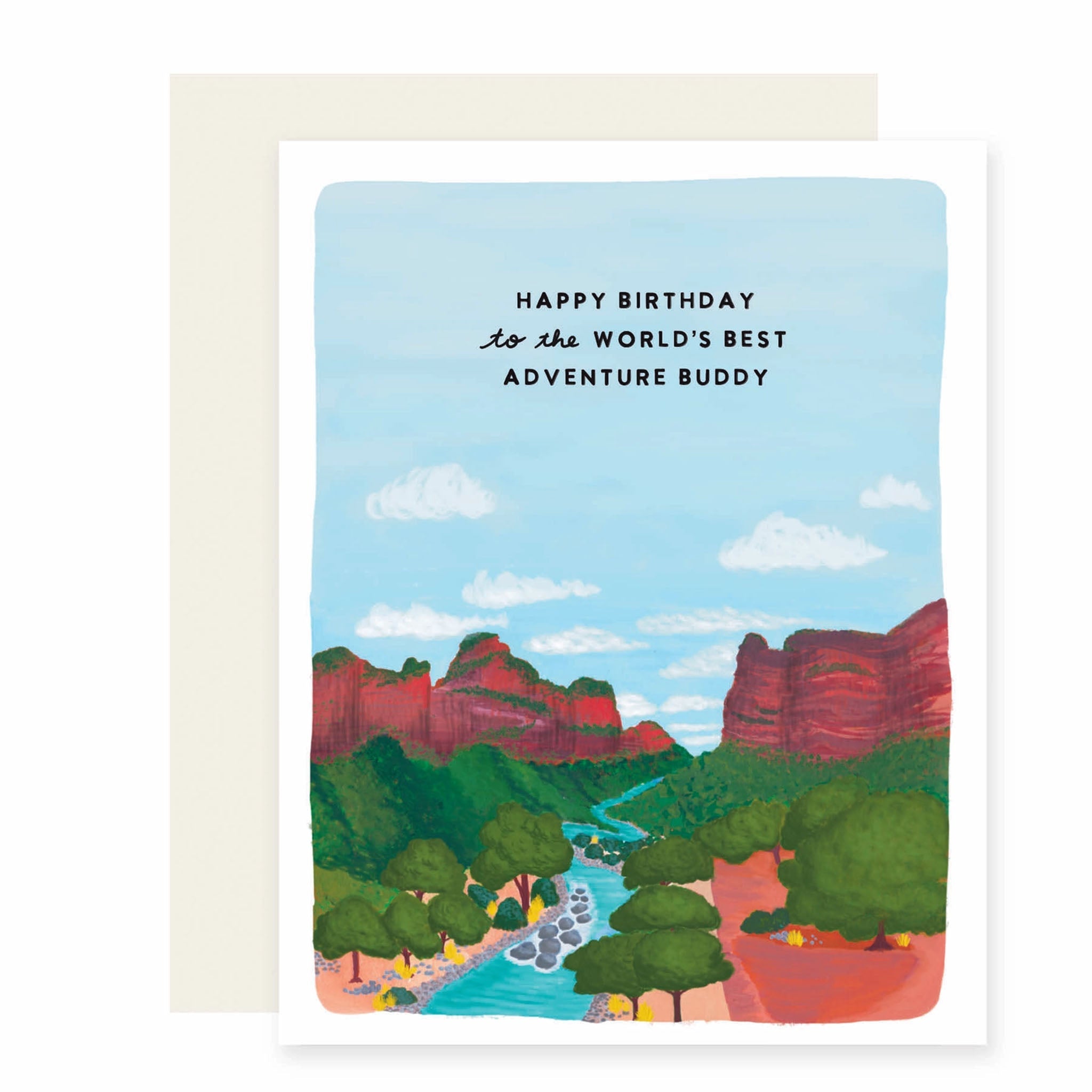 Carte de vœux d'anniversaire pour un compagnon d'aventure