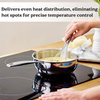 Casserole Alva Maestro en acier inoxydable 5 plis - 1,6 L. Non toxique