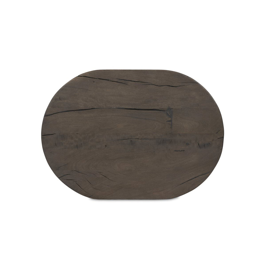 Table d'appoint Charnes Amber Lewis x Four Hands en finition blanchie à la javel vieillie de Belgique