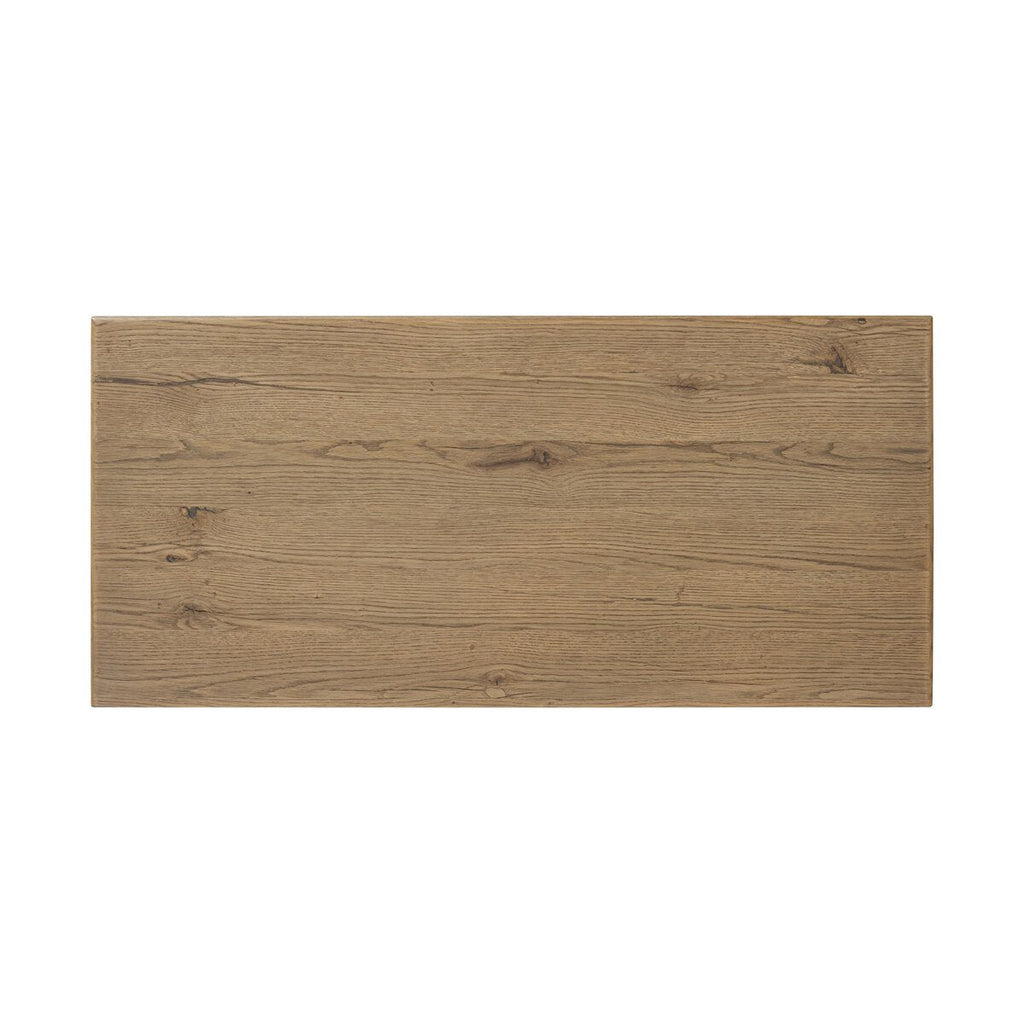 Commode haute Geoffrey d'Amber Lewis x Four Hands en placage de chêne vieilli